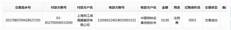 橡膠接頭廠家2017年中國(guó)特種設(shè)備檢驗(yàn)協(xié)會(huì)注冊(cè)費(fèi)