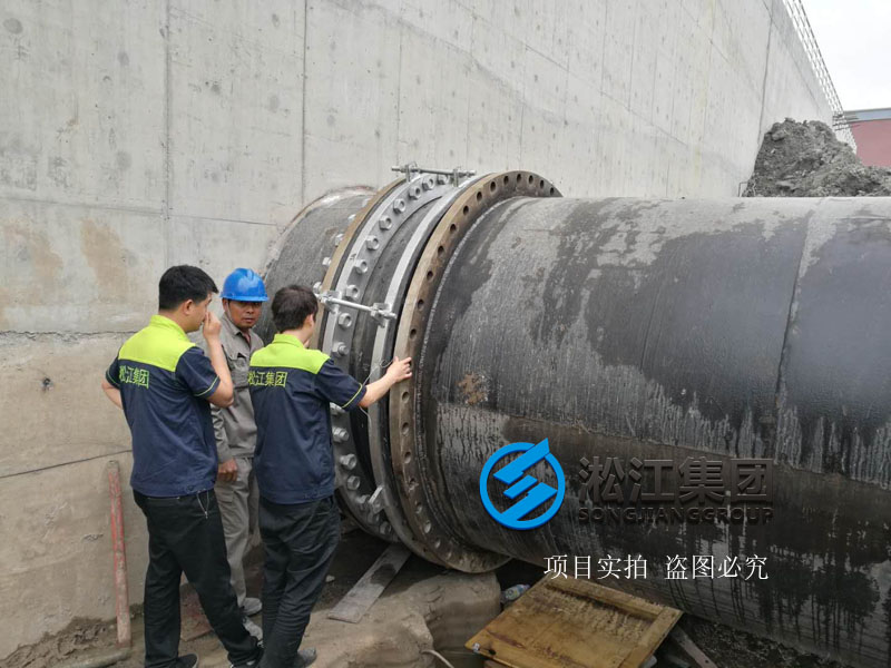 【上海市竹園污水處理廠】橡膠接頭使用現(xiàn)場