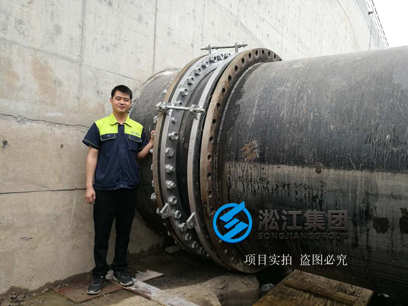 【上海市竹園污水處理廠】橡膠接頭使用現(xiàn)場