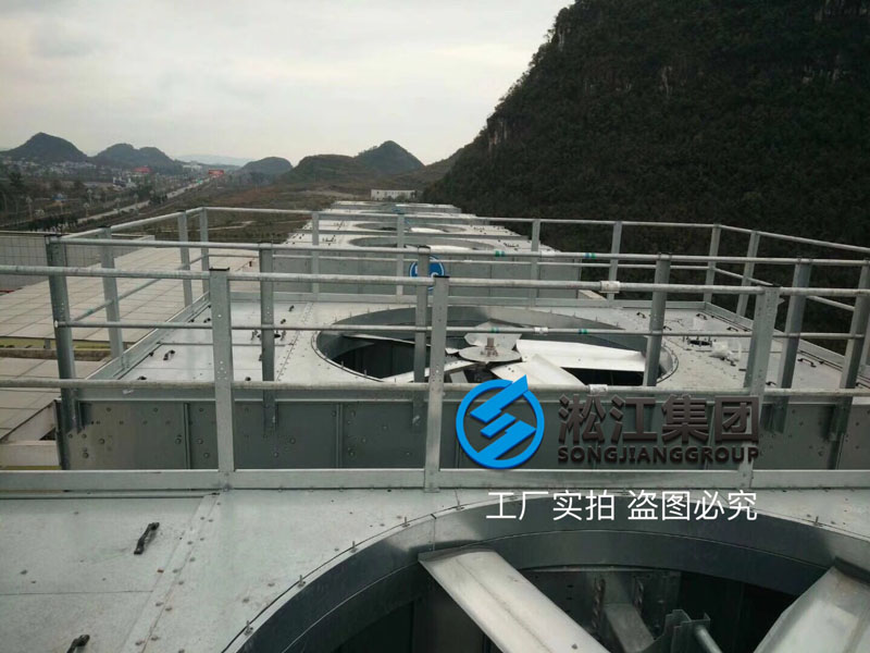 樓頂冷卻塔彈簧減震器安裝現(xiàn)場“這樣做就沒有震動了”